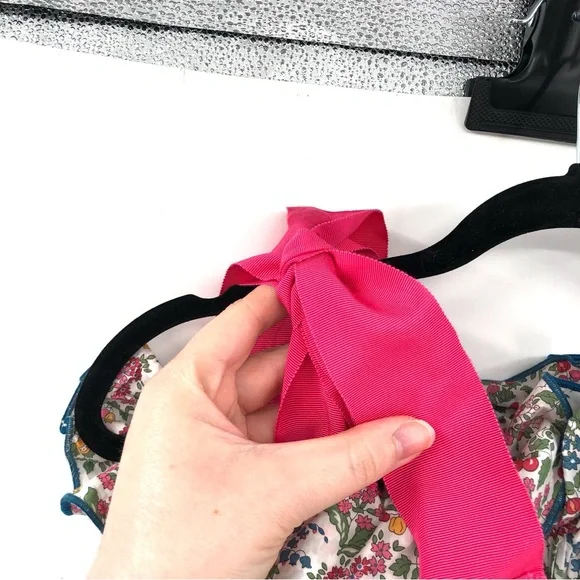 CASEY MARKS Jaime Dress in Summer Orchard 100% Cotton Sundress NYC Floral Fruits - Picture 4 of 9